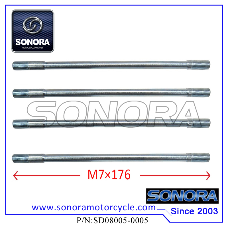 SD08005-0005 139QMA GY6-50 Cylinder Head Long Studs (M7&Atilde;176)