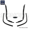 PIAGGIO Vespa Sprint Primavera Leg Shield And Footbord Strip Set Matt Black 5pcs SPRINT(P/N:ST06110-0041) Top Quality