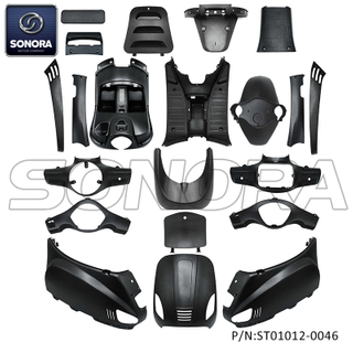 ZN50QT-30A Fairing kit 21pcs-Matt Black-SC009(P/N:ST01012-0046) Top Quality
