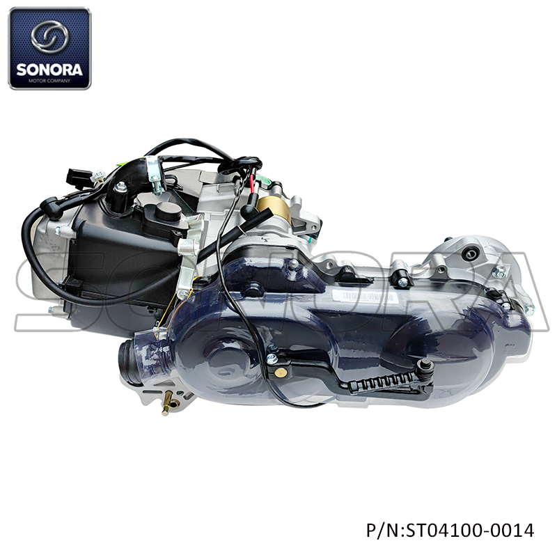 Complete engine GY6 50 Euro4 10 inch (long shaft) (P/N:ST04100-0014) Top quality