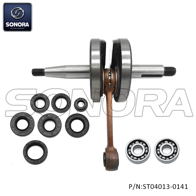 Minarelli am6 cylinder kit crankshaft crank bearings gaskets oil seals(P/N:ST04013-0141) Top Quality
