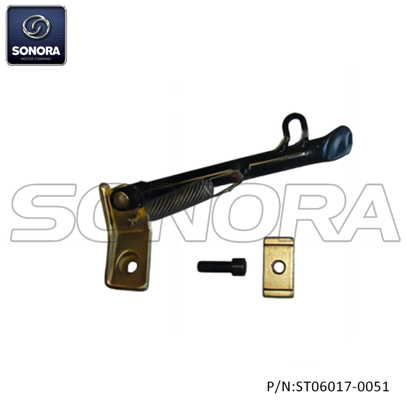Side Stand for Piaggio Zip50.100.125 2/4T L200mm Typhoon 2T 50 (01-10) Zip SP 2T 50 (96-04) Caveletto Laterale Piaggio Zip/Fast Rider (L=20cm) (P/N:ST06017-0051) Top Quality