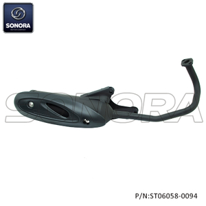GY6-50 Exhaust with platic cover (P/N:ST06058-0094） Top Quality 