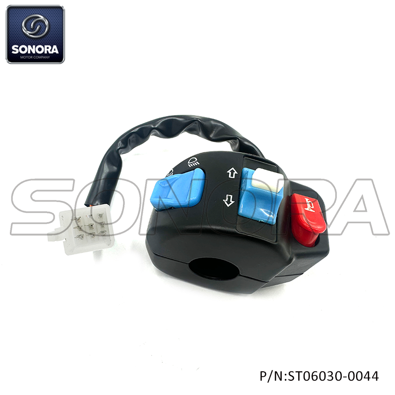 Chinese scooter left handle switch assy w/o brake lever ( P/N:ST06030-0044) Top Quality Parts