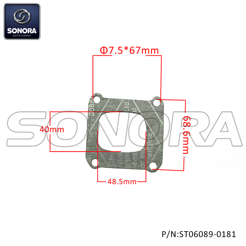 KTM 250 EXC TPI 2019 GASKET INTAKE FLANGE REPLICA 50430098060（P/N:ST06089-0181） Top Quality