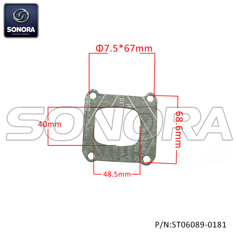 KTM 250 EXC TPI 2019 GASKET INTAKE FLANGE REPLICA 50430098060（P/N:ST06089-0181） Top Quality