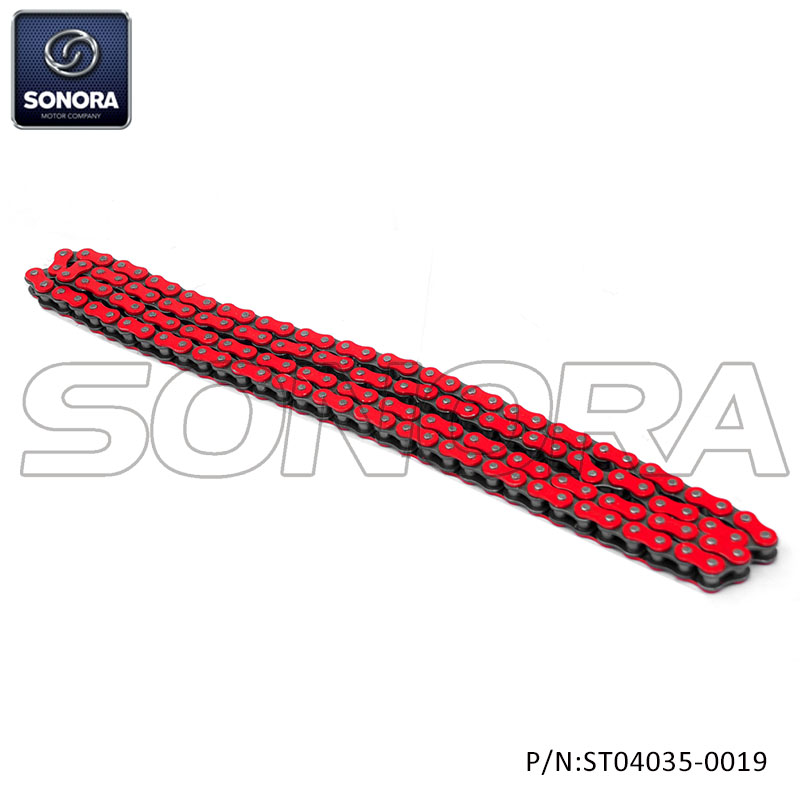 Reinforced 420 chain 136 links Red (P/N:ST04035-0019) Top Quality