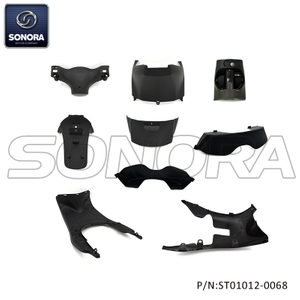Body work set inside Piaggio Zip 2000 4-Stroke 9-piece black （P/N：ST01012-0068） Top Quality