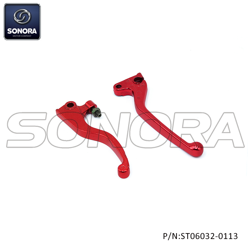Lever set for RIEJU MRT，MARATHON (J.JUAN) Red（P/N:ST06032-0113） Top Quality