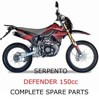 Serpento Dirt Bike Defender150cc Part Complete Parts