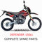 Serpento Dirt Bike Defender150cc Part Complete Parts