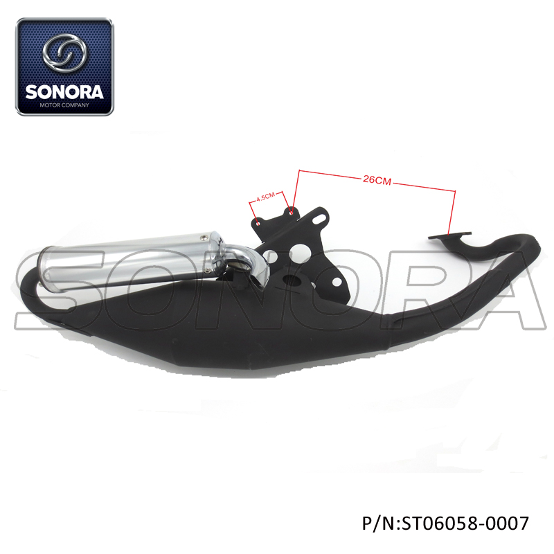 ST06058-0007 BAOTIAN spare part BT49QT-12cE3(4P)Rocky,Ghost 2T Exhaust (5)