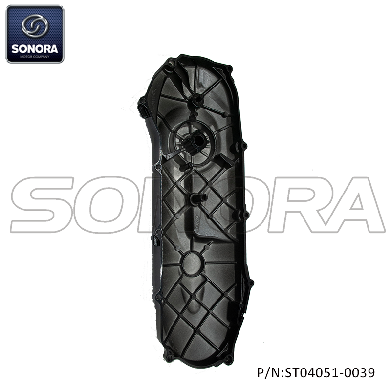 Left Crankcase Cover for Yamaha Neos Jog R Mbk Ovetto 5EU-E5411-00 Glossy Black(P/N:ST04051-0039)Top Quality