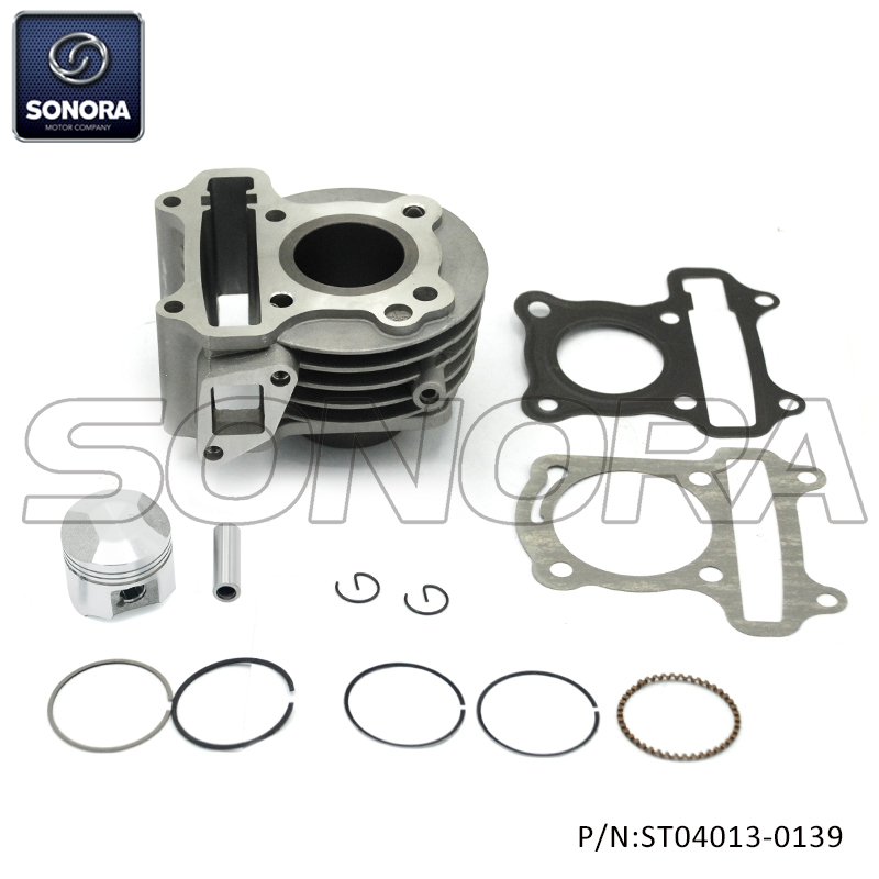 39MM Cylinder kit for GY6 Kymco, Peugeot, Rieju with 10MM pin（P/N:ST04013-0139） Top Quality