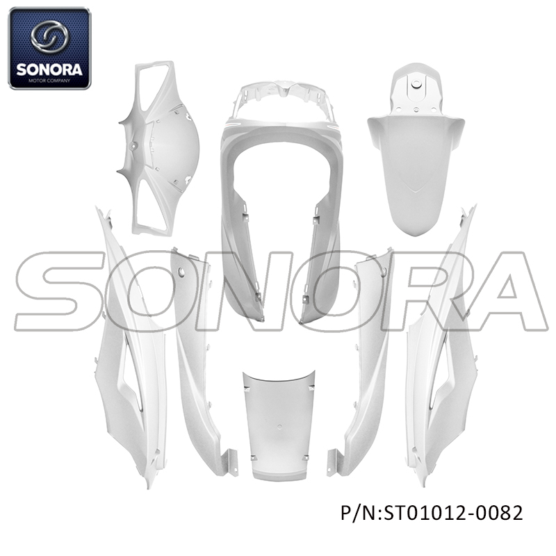 Fairings Kit SYM Symphony SR125 8 pieces - white(P/N:ST01012-0083) top quality