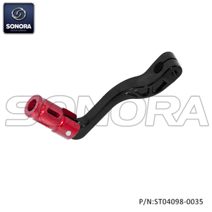 AM6 gear shift pedal black red/black (P/N: ST04098-0035) Top Quality