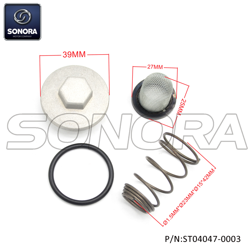 Oil filter kit GY6 50 139QMA，B(P/N:ST04047-0003) top quality