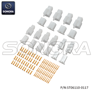 Connectors 2, 4, 6 pins (sockets, 108 pieces)(P/N:ST06110-0117) top quality