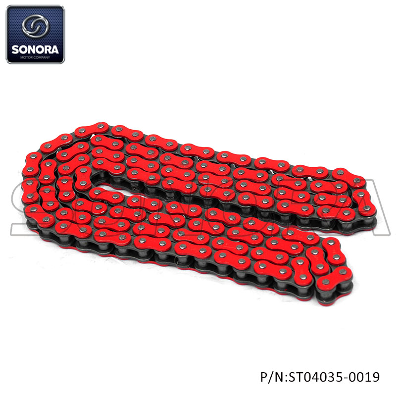 Reinforced 420 chain 136 links Red (P/N:ST04035-0019) Top Quality