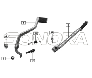 Foot Control Parts for ZONGSHEN RX3 SPARE PARTS TOP QUALITY