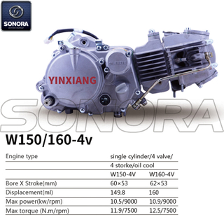 Yinxiang Engine W150-4v BODY KIT ENGINE PARTS COMPLETE SPARE PARTS ORIGINAL SPARE PARTS