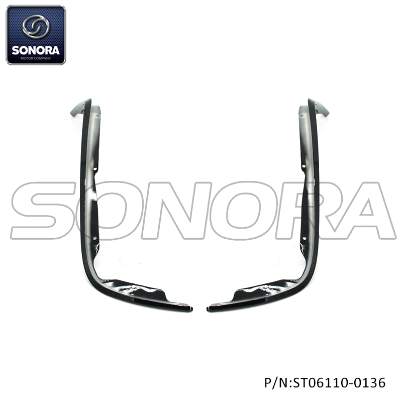 Vespa Sprint ,Primavera Leg shieldstrip Glossy black(2pcs)（P/N:ST06110-0136) Top Quality
