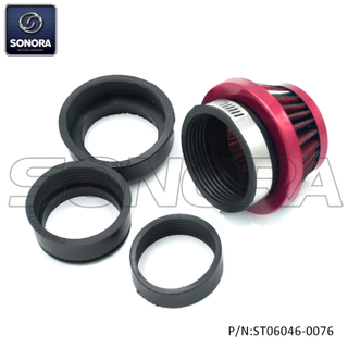 Air Filter Type KN Powerfilter Shorty 44 - 54mm Red (P/N:ST06046-0076) Top Quality