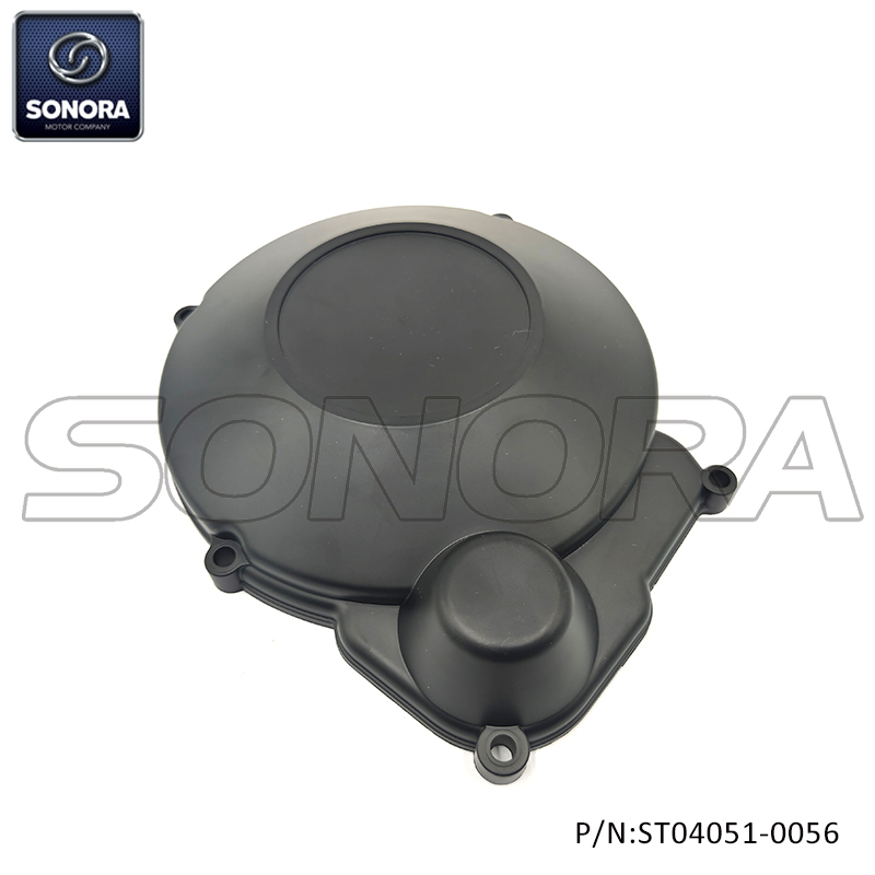 Minarelli AM6 Left Crankcase Cover matt black (P/N:ST04051-0056) Top Quality