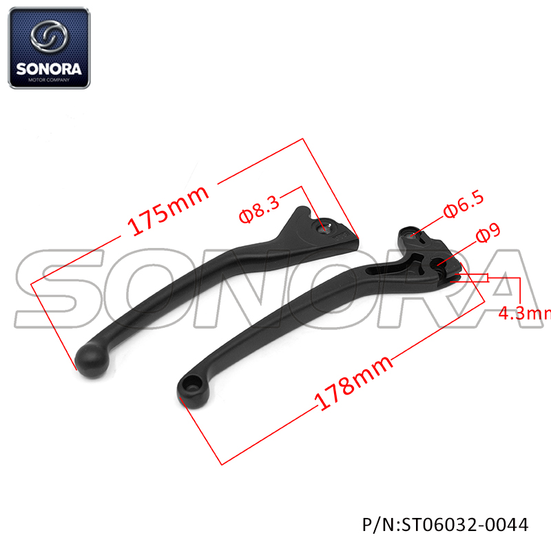 VESPA SPRINT Left lever-Matt black（P/NST06032-0044） Top Quality
