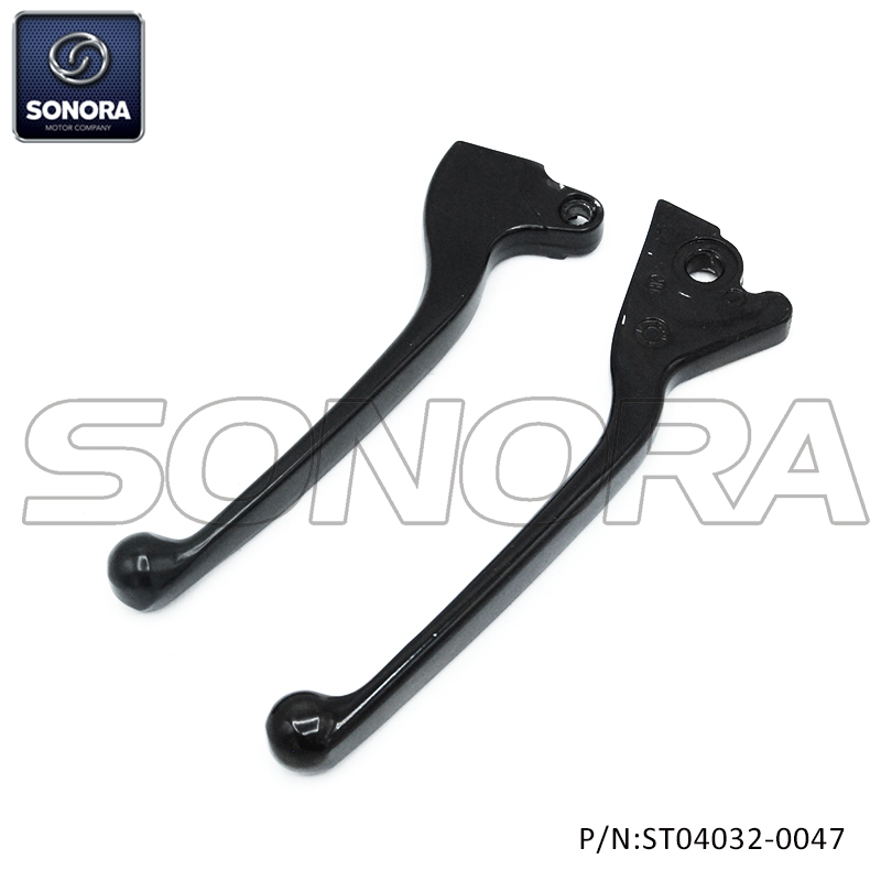 Lever set for Piaggio Zip Glossy black（P/N:ST06032-0047） Top Quality