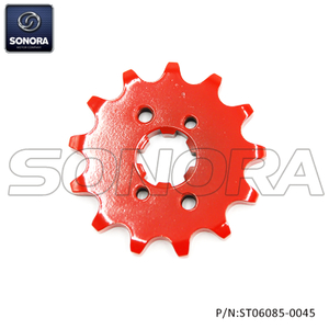 DERBI SENDA front sproket Z13 420 D50B, EBE53 red(P/N:ST06085-0045) Top Quality
