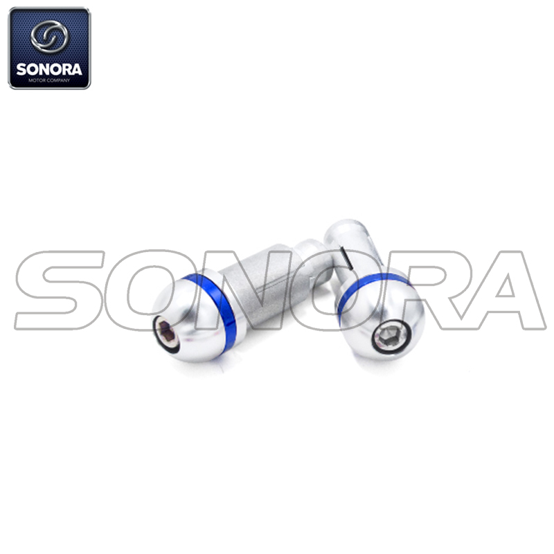 BAR END CAPS Blue+Silver Top Quality