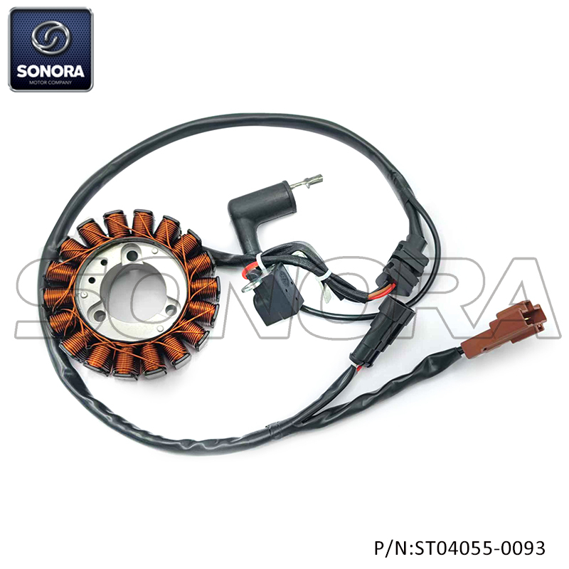 stator for Aprilia, Piaggio, Vespa, Gilera 125, 250, 300cc 58112R, 58070R, 638 848, AP8580250, 638849, 4820150, VS1918, 58202R, 82806R, 48202200, 58223R (P/N:ST04055-0093） Top Quality 