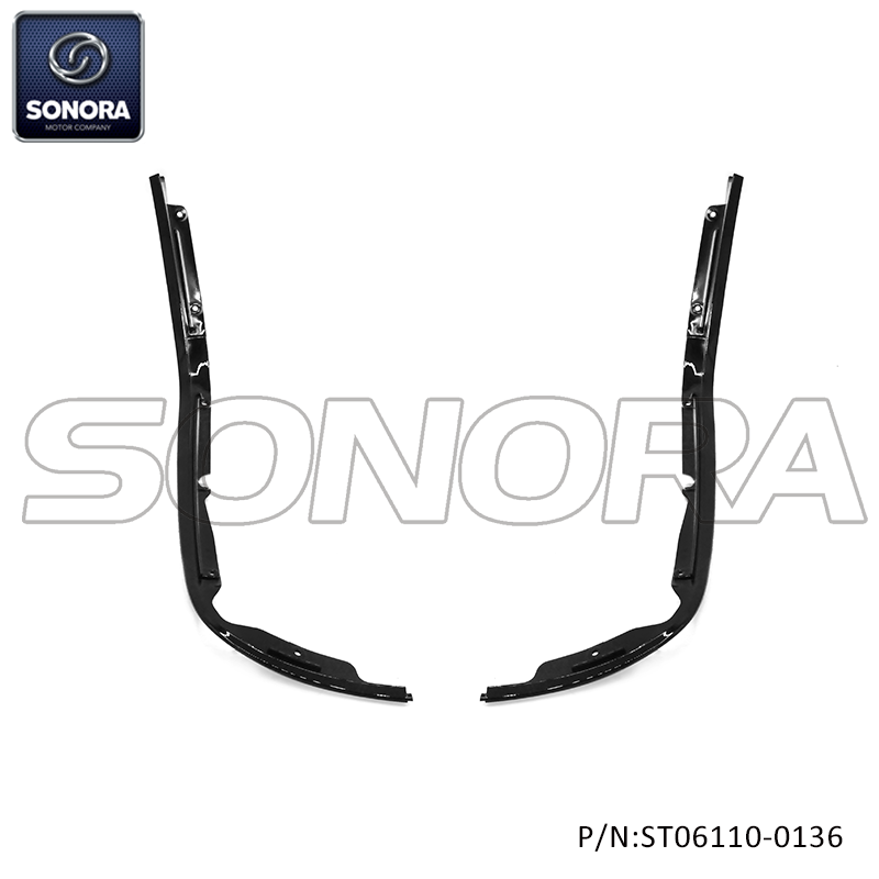 Vespa Sprint ,Primavera Leg shieldstrip Glossy black(2pcs)（P/N:ST06110-0136) Top Quality