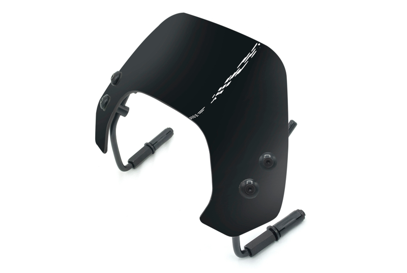Short Windscreen for Vespa Sprint glossy black (P/N:ST07007-0076） Top Quality