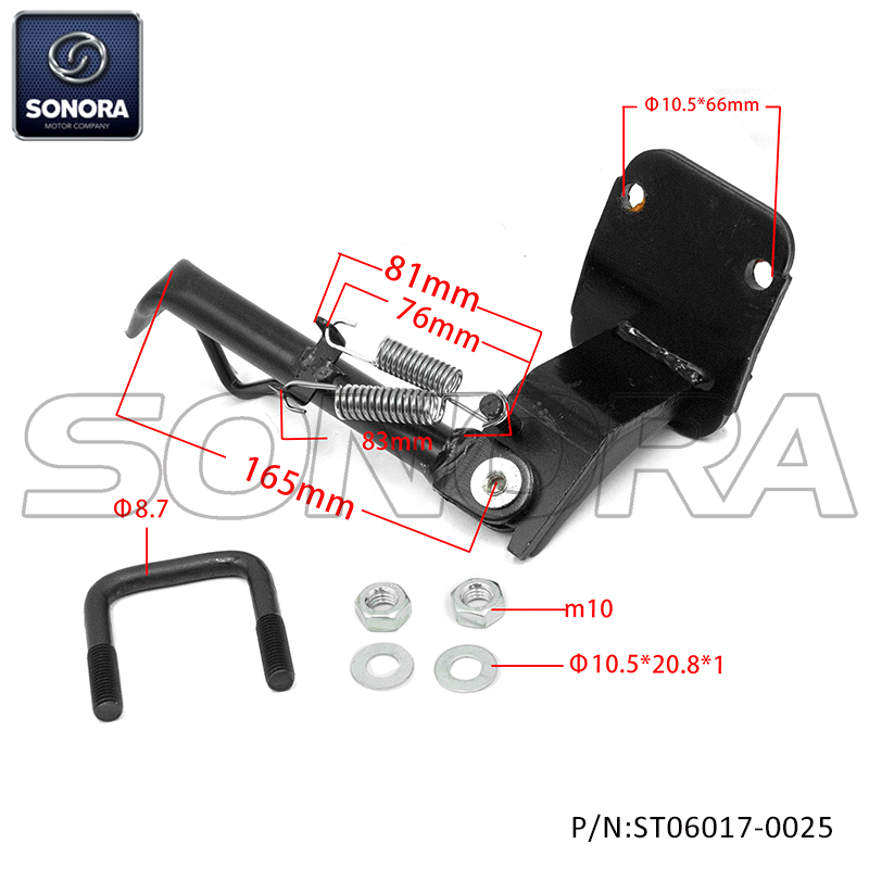 SIDE STAND for YAMAHA NEOS 2T&4T Ovetto 2T-4T 07-16 Booster 4T (P/N:ST06017-0025) Top Quality