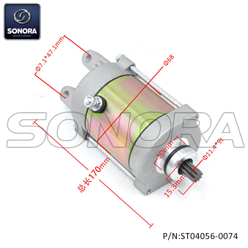 STARTING MOTOR for SYM CITYCOM/GTS 300 JOYMAX 31200-HMA-000 31210-KHE7-9000-M1 31210-KHE7-90A 128750 (P/N:ST04056-0074） Top Quality