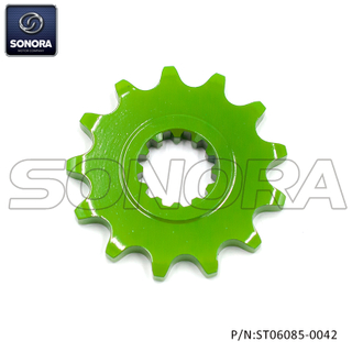 AM6 Front Sprocket #420 13T Green(P/N:ST06085-0042) Top Quality