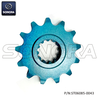 AM6 Front Sprocket #420 13T Blue(P/N:ST06085-0043) Top Quality