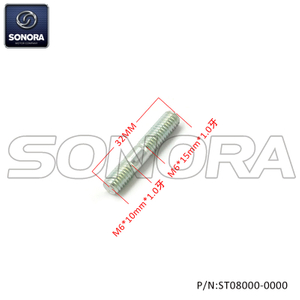 GY6-50,125CC Exhaust stud M6X32（P/N:ST08000-0000） Top Quality