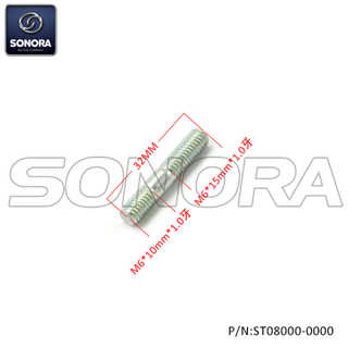 GY6-50,125CC Exhaust stud M6X32（P/N:ST08000-0000） Top Quality