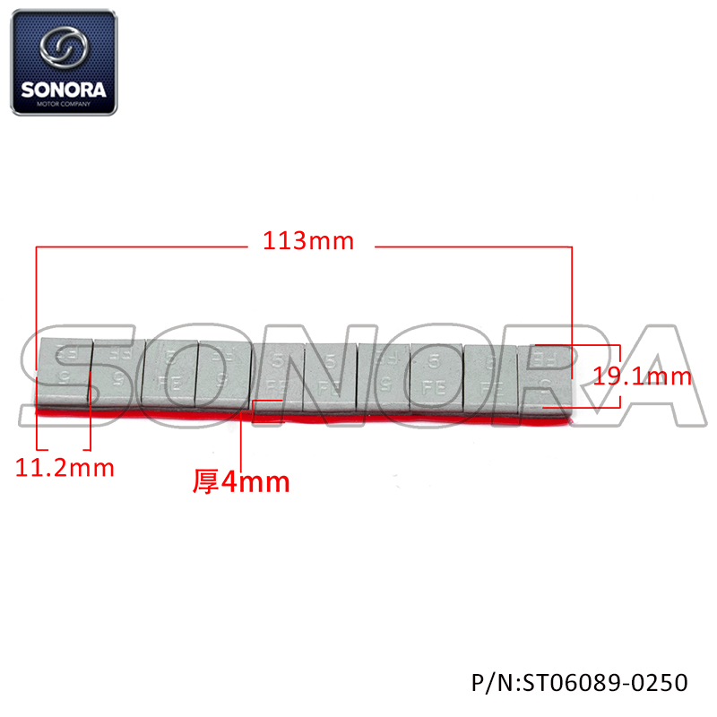 TRK 702 5G DYNAMIC BALANCE WEIGHT（P/N:ST06089-0250） Top Quality
