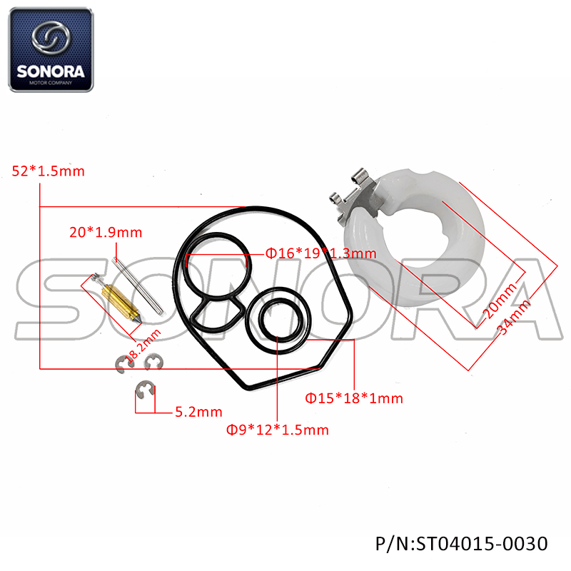 PHVA, PHBN carburetor repair kit（P/N:ST04015-0030) Top Quality