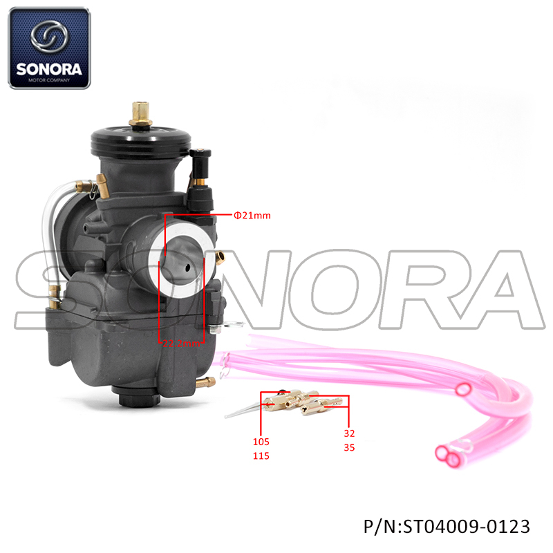 PWK Carburetor 21MM CNC cap grey (P/N: ST04009-0123) Top Quality