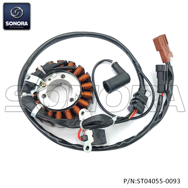 stator for Aprilia, Piaggio, Vespa, Gilera 125, 250, 300cc 58112R, 58070R, 638 848, AP8580250, 638849, 4820150, VS1918, 58202R, 82806R, 48202200, 58223R (P/N:ST04055-0093） Top Quality 