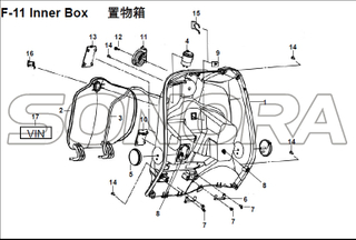 F-11 Inner Box for XS125T-16A Fiddle III Spare Part Top Quality