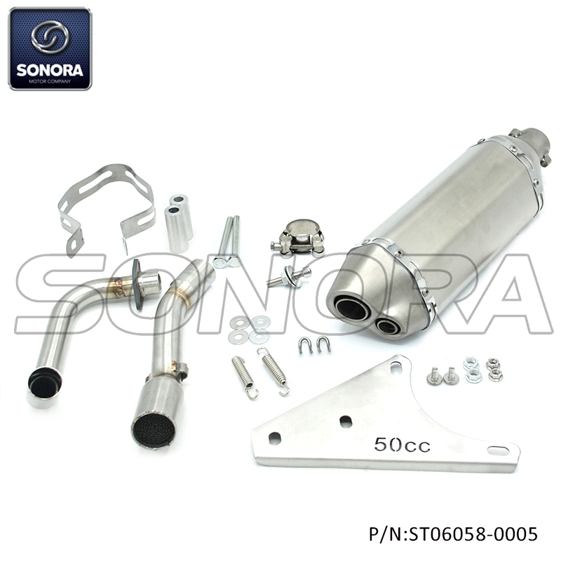 Vespa Sprint, primavera 50 2V exhaust(P/N: ST06058-0005) Top Quality