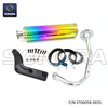 Lextek Iridium Sports Exhaust For 50cc 4-Stroke Scooters 139QMB(P/N: ST06058-0035) Top Quality
