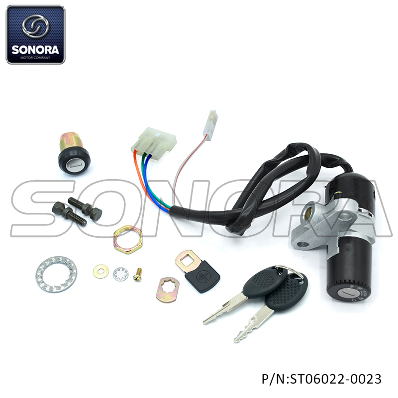 Derbi Senda 3 Wires Lock Set (P/N:ST06022-0023) Top Quality