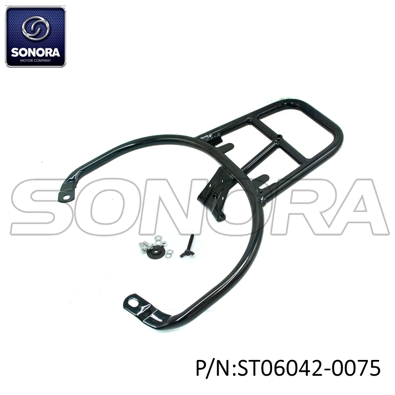 Rear carrrier for Vespa Sprint glossy black (P/N:ST06042-0075) Top Quality